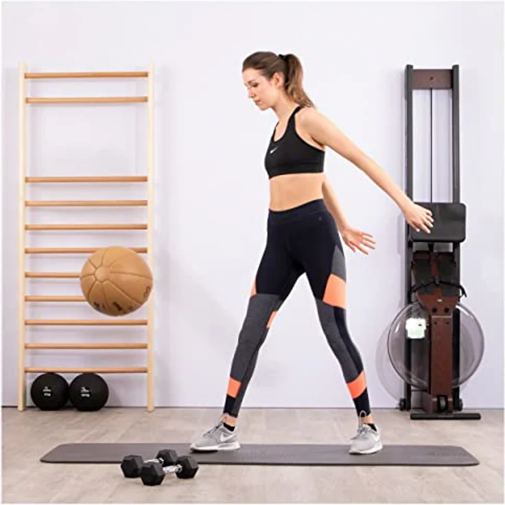 Sport-Tec Medizinball aus Echtem Leder 28 cm, 4 kg - Handgenähter Fitnessball für vielseitiges Training, in verschiedenen Gewichten erhältlich – Bild 3