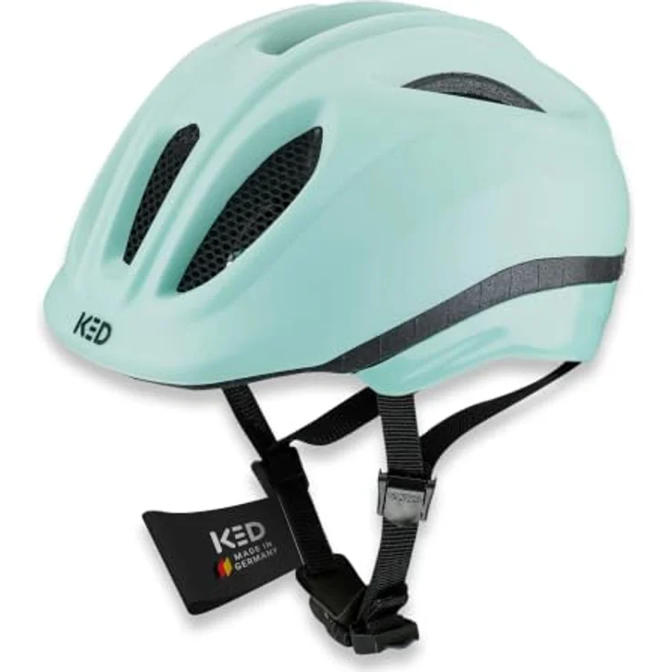 KED Meggy II Trend XS, Fahrradhelm für Kinder mit LED-Rücklicht, Bright Aqua – Bild 1