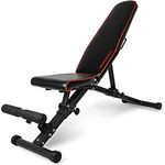 Profihantel | Klappbare Deluxe Hantelbank | Platzsparend & schnell klappbar | 21-fach verstellbare Schrägbank | Extreme Belastbarkeit 550 kg | Mit Beinhalterung | Faltbare und stabile Trainingsbank