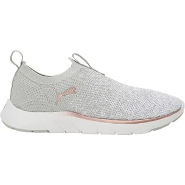 PUMA Softride Remi Slip-On Kni, Laufschuh mit SOFTRIDE-Dämpfungstechnologie, ash gray-white-rose gold, Größe 6.5 – Bild 4
