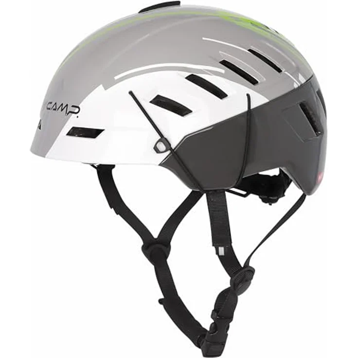 C.A.M.P. Voyager Skihelm, 57-62 cm, In-Mold-Konstruktion, Weiß/Hellgrau, 17 Belüftungsöffnungen, abnehmbarer Ohrenschutz, herausnehmbare Polsterung – Bild 1