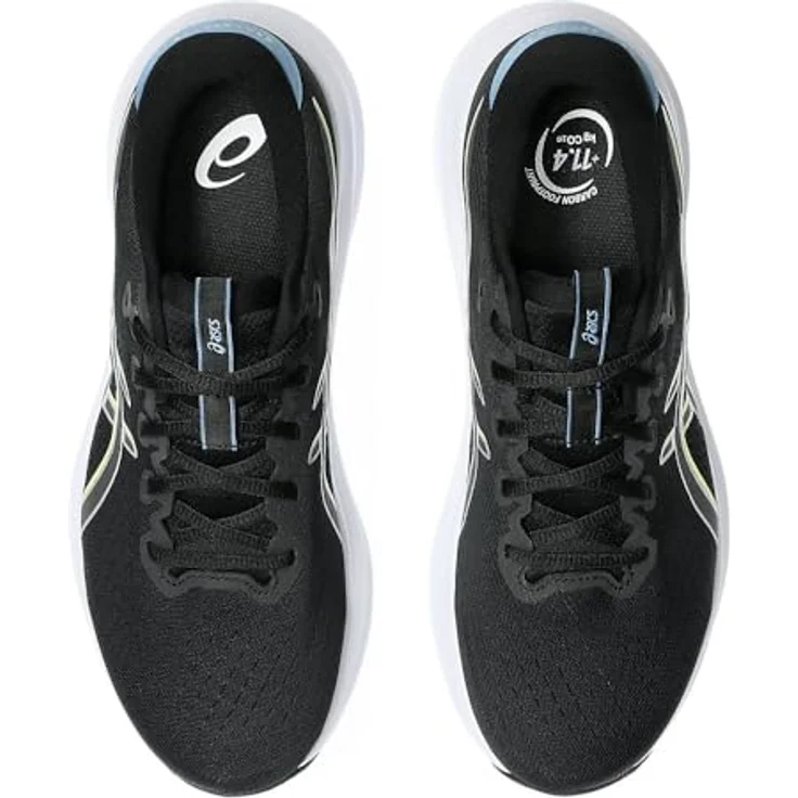Asics Gel-Excite 11 Neutralschuh, BLACK/PURE SILVER, Größe 42, mit Gel-Dämpfung und atmungsaktivem Mesh-Obermaterial – Bild 3