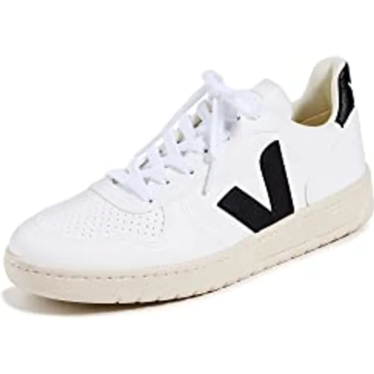 Veja V10 Prime Leather, Laufschuhe für Damen in Extra-White Black - Größe 7 UK / 40 EU / 9 US