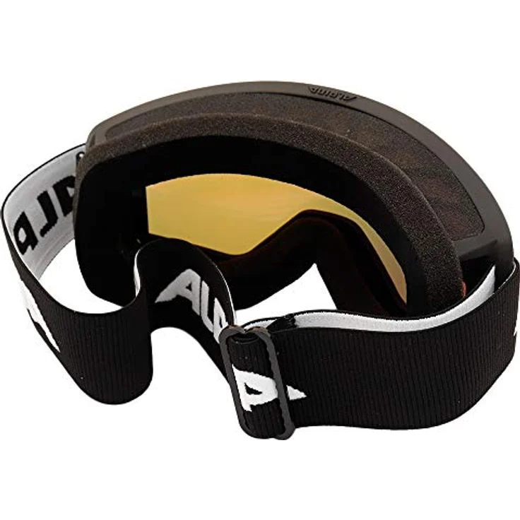 Alpina Nakiska Hm Skibrille, schwarz/orange, Doppelscheibe mit Fogstop-Beschichtung, 100% UV-Schutz, Einheitsgröße – Bild 2