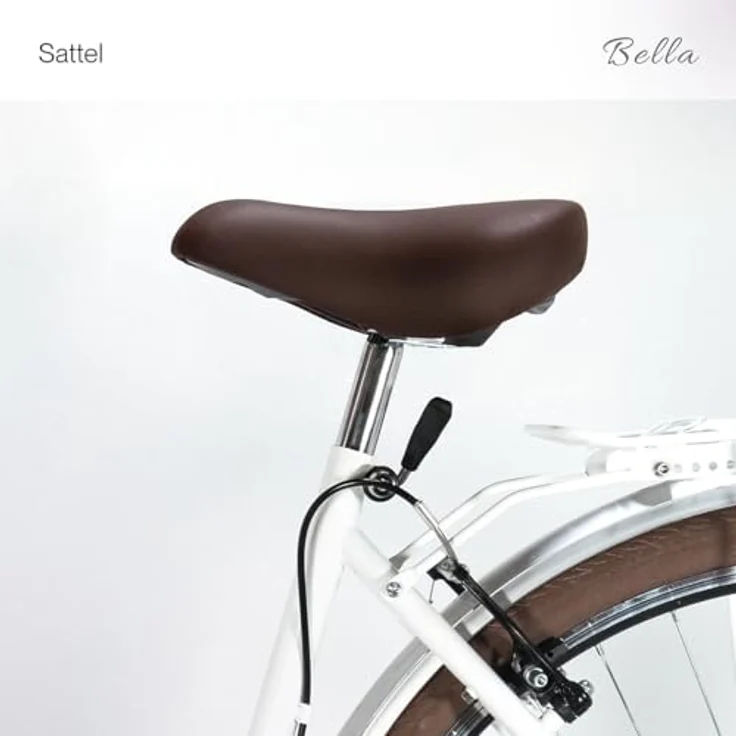 BERLIN BIKE Bella 28"X1.75" - Citybike, 6-Gang Schaltung, elegant weiß – Bild 5