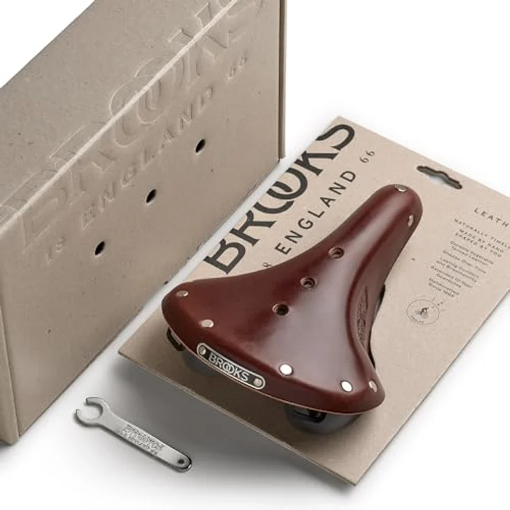 Brooks England, Velosattel für Touren, ungefederte Ausführung mit schwarzem Untergestell – Bild 8