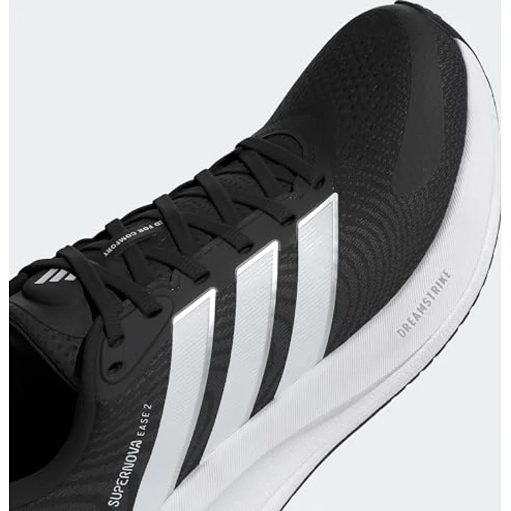 Adidas Supernova Ease 2, Laufschuhe für Herren mit Dreamstrike Zwischensohle und atmungsaktivem Mesh-Obermaterial, schwarz – Bild 5