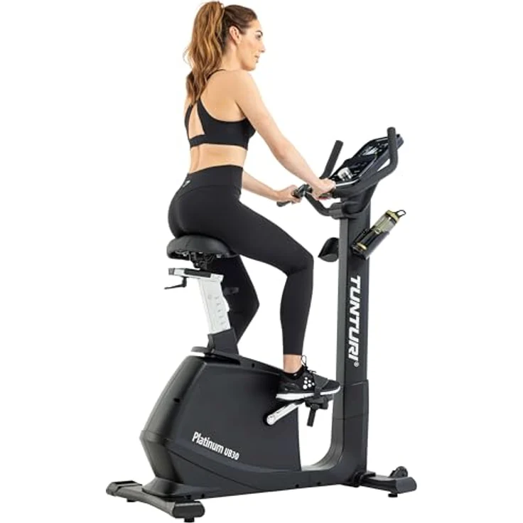 Tunturi Platinum UB30 Heimtrainer - Ergometer mit 48 Widerstandsstufen, integrierte Herzfrequenzsensoren - Niedriger Einstieg, anpassbar – Bild 2