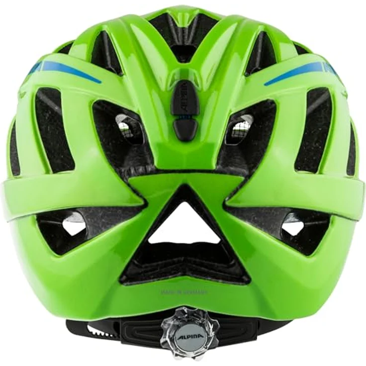 Alpina Panoma 3.0, Fahrradhelm für schmale Köpfe, Green-Blue Gloss, mit 23 Lufteinlässen für optimale Belüftung – Bild 3
