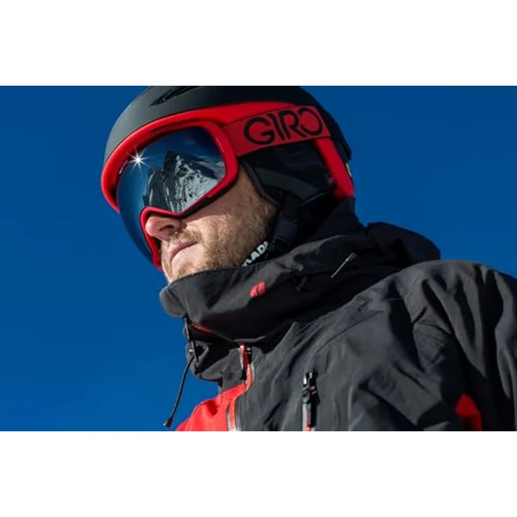 Giro Herren Skibrille Contact, Black Wordmark, L, EVAK Belüftung, EXV Sichtfeld, magnetisches Scheibenwechselsystem – Bild 4