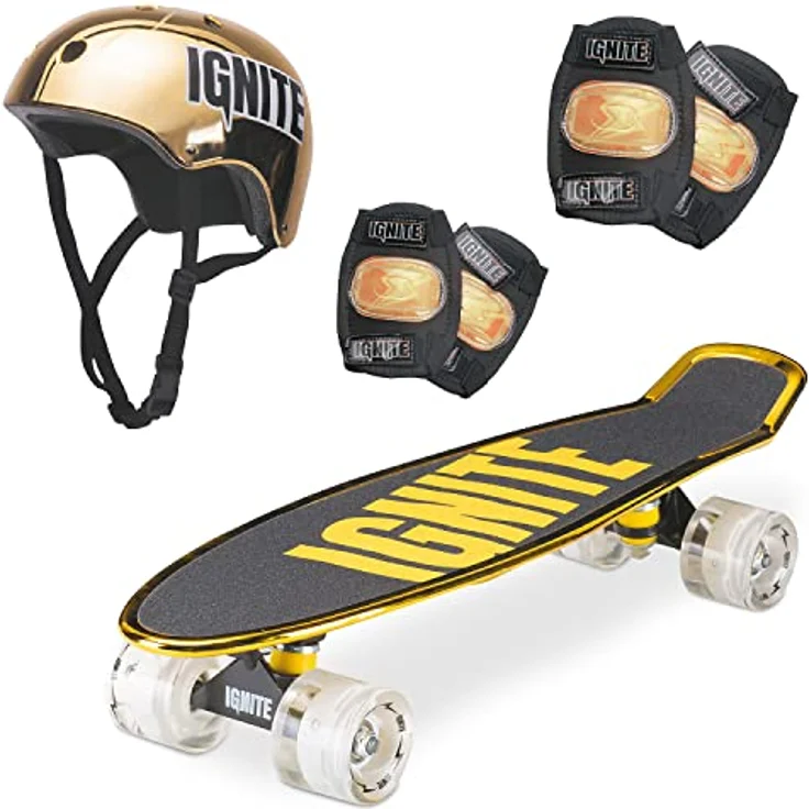 Mondo Skateboard, robustes Design für Anfänger und Fortgeschrittene, schwarz – Bild 1