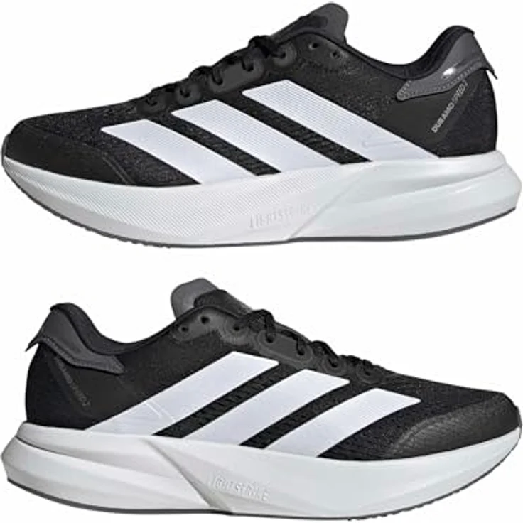 adidas Duramo Speed Laufschuhe, Lightstrike Dämpfung, Core Black/Cloud White/Grey Five, EU 38 – Bild 7