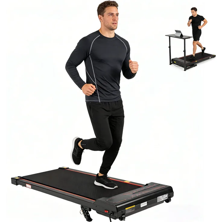 VANKEL Laufband für Zuhause, verstellbare Steigung 1–6 km/h, 0,65 PS, LED-Display, klappbar, max. 110 kg