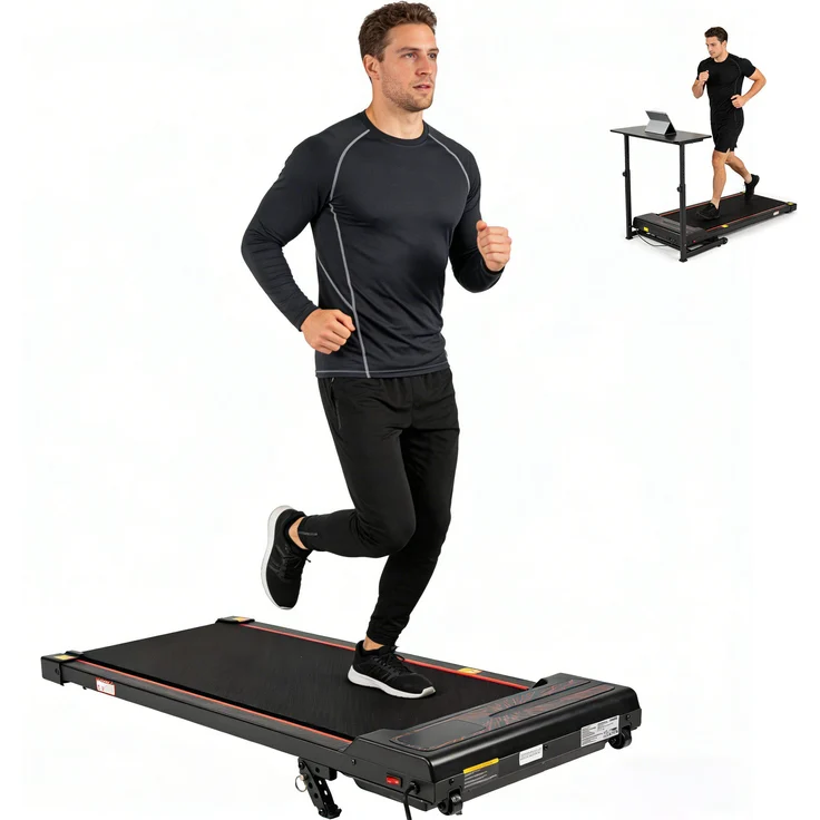 VANKEL Laufband für Zuhause, verstellbare Steigung 1–6 km/h, 0,65 PS, LED-Display, klappbar, max. 110 kg