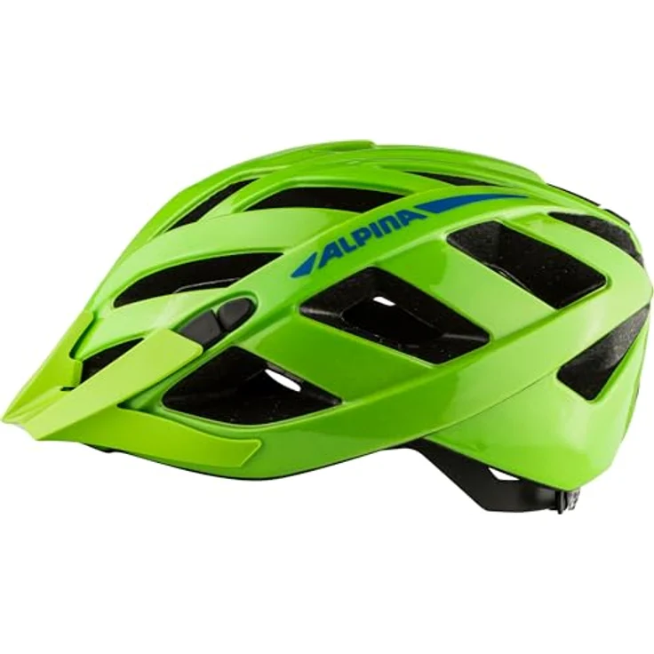 Alpina Panoma 3.0, Fahrradhelm für schmale Köpfe, Green-Blue Gloss, mit 23 Lufteinlässen für optimale Belüftung – Bild 2