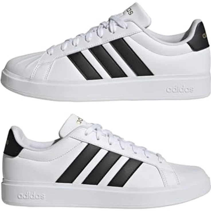 Adidas STREETTALK Damen Sneaker, weiß, Gr. 7, strapazierfähiges Synthetikleder, Gummi-Cupsohle – Bild 6