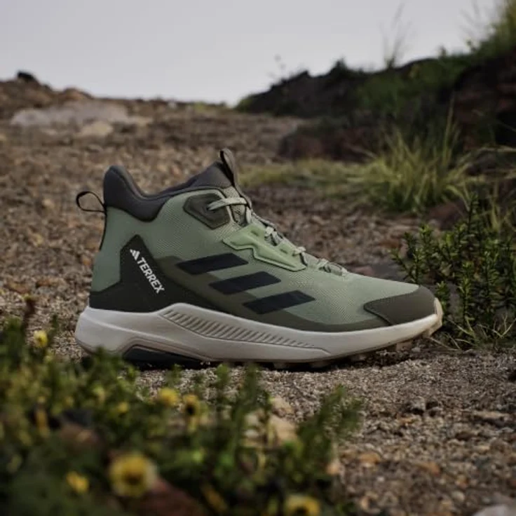 adidas TERREX ANYLANDER MID Wanderschuhe mit NASA-Schnürverschluss, Traxion-Laufsohle und recycelten Materialien – Bild 2