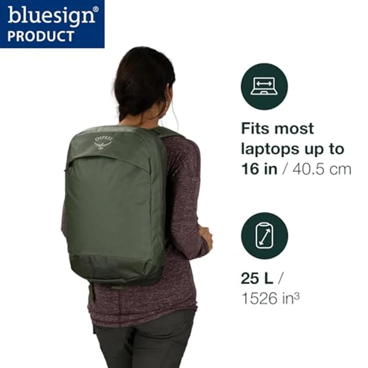 Osprey Transporter Panel Loader Rucksack, 47 cm mit Laptopfach, silberfarben – Bild 2