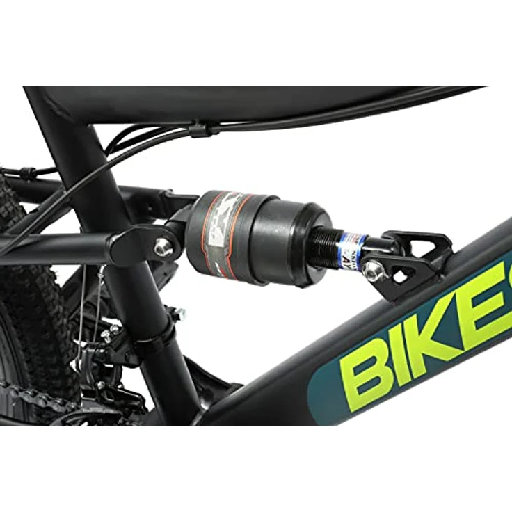 BIKESTAR Fully Mountainbike 26 Zoll | 15 Zoll Rahmen, 21 Gang Shimano Schaltung, Scheibenbremse | Schwarz – Bild 5