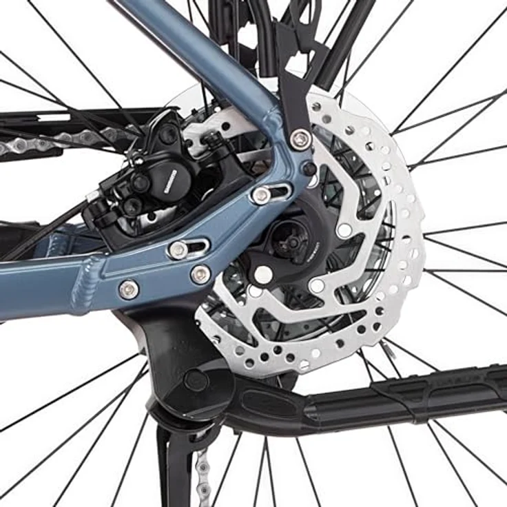 Fischer E-Bike Trekking VIATOR 6.8i Ultimate, Elektrofahrrad für Damen und Herren, 90 Nm Mittelmotor, 711 Wh Akku, 9-Gang SHIMANO Schaltung, hydraulische Scheibenbremsen, 90 Lux LED-Lichtanlage, RH 50 – Bild 5