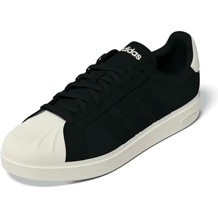 adidas Herren Streettalk Schuhe, Laufschuhe aus Synthetikleder, Core Black/Core Black/Off White, 46 2/3 EU – Bild 4