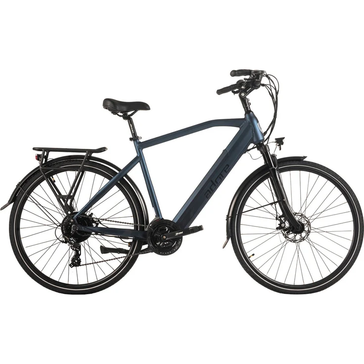 Adore E-Bike ATR-190, Trekkingrad 28" mit 50NM Heckmotor, 540Wh Akku, 24 Gang Shimano Tourney, dunkelblau matt