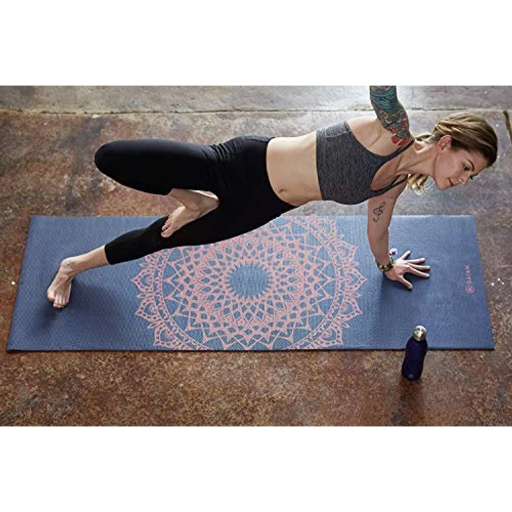 Gaiam Yoga-Matte Pink Marrakesh, rutschfeste PVC-Matte, 68"L x 24"W x 4mm, leicht und langlebig – Bild 5