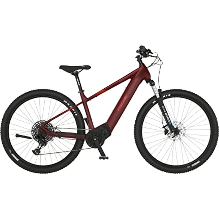 Fischer E-Mountainbike MONTIS 7.0i, Elektrofahrrad 36 V Akku, Purpurrot, 46cm-630Wh – Bild 1