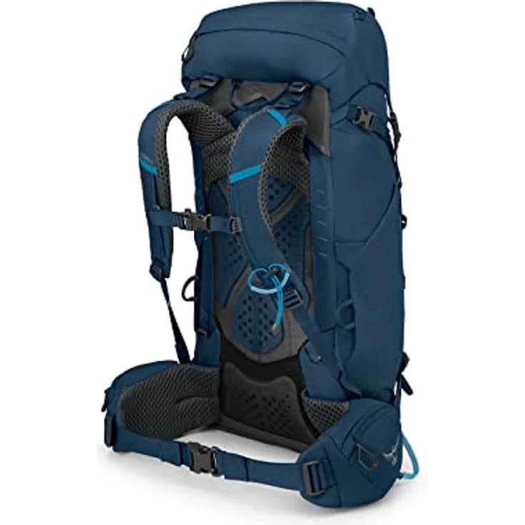 Osprey Kestrel 38 Atlas Blue S/M, Wanderrucksack mit integrierter Regenhülle und einstellbarer AirScape Rückenplatte – Bild 4