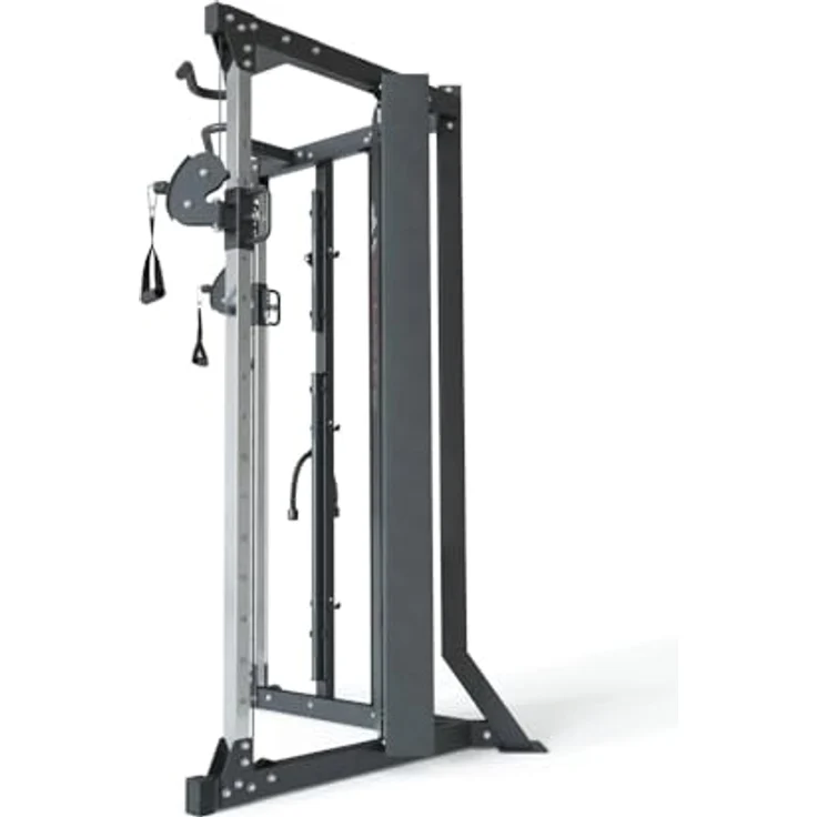 Atletica X-Five Kabelzug Station, Kraftstation für niedrige Deckenhöhen, 195 cm, 180 kg Steckgewichte, 2:1 Übersetzungsverhältnis – Bild 3