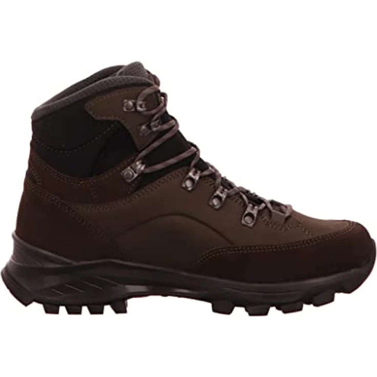 HANWAG Banks GTX, Herren Wanderschuhe aus Voll-Nubukleder, braun, Größe 44, GORE-TEX, Vibram® Sohle – Bild 4