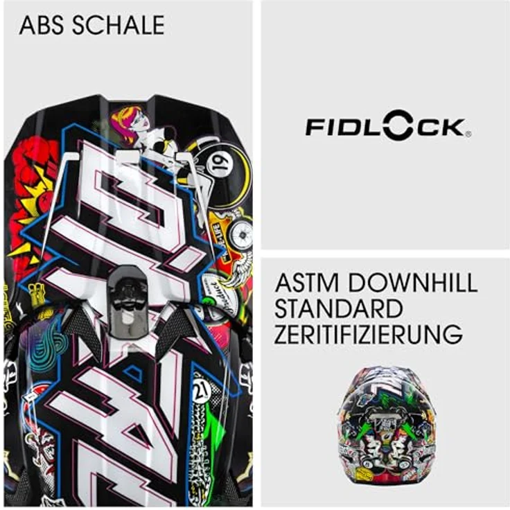 Oneal Sonus Youth Crank - Kids Fullface Helm - Multicolor 48 - 50 cm – Bild 5