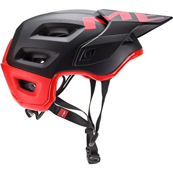 MET Fahrradhelm Roam, In-Mould-Polycarbonatschale mit verbessertem Aufprallschutz, schwarz rot, Größe S – Bild 2