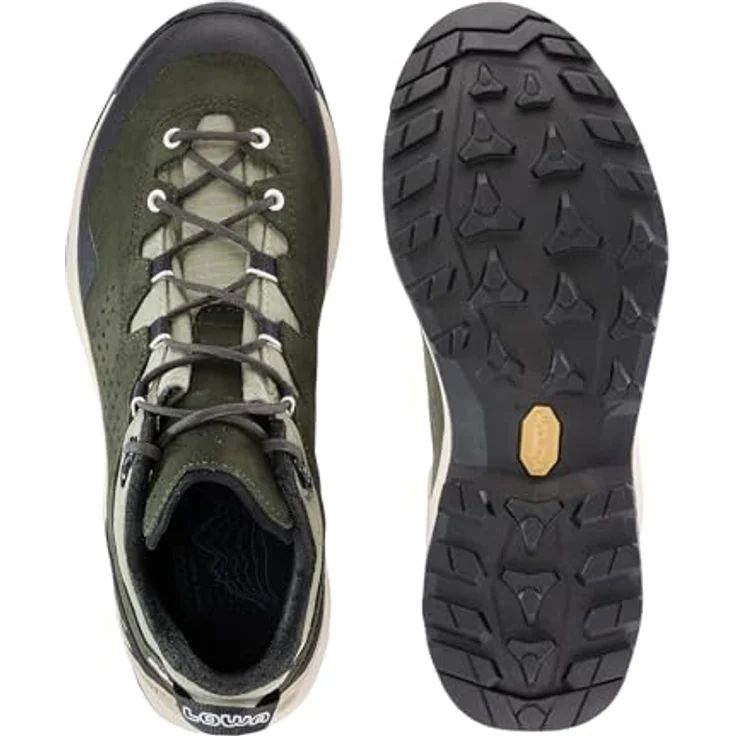 Lowa EXPLORER GTX LO Damen Outdoorschuh, wasserdicht und atmungsaktiv, dunkelgrün/panna – Bild 6