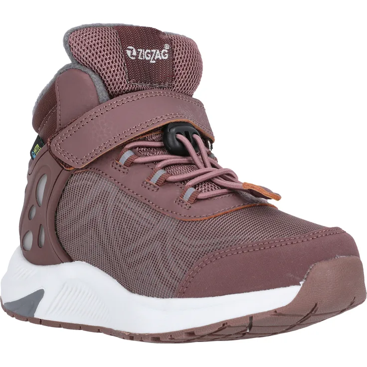 ZigZag Bonlong 5127, Wasserdichte Kinderstiefel mit Klettverschluss und Schnellschnürsystem, Marron, Größe 30