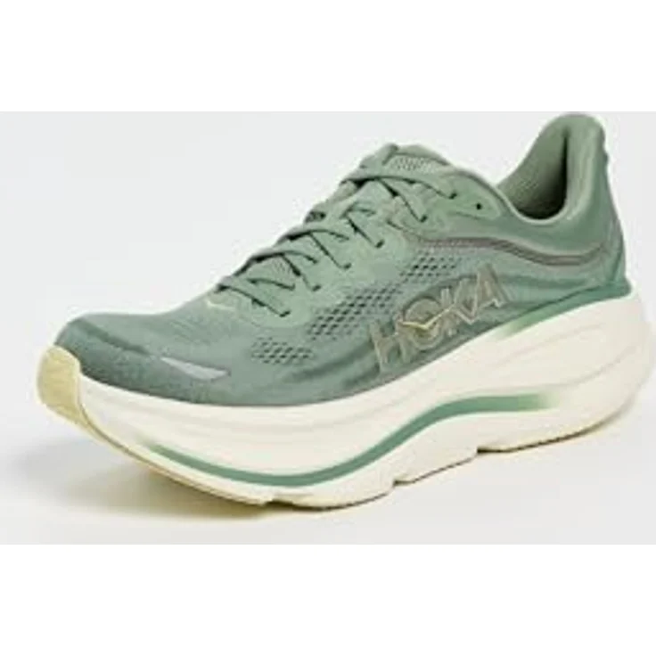 Hoka One One M Bondi 9, Herren Laufschuhe in Grün/Braun, Größe 44 2/3 – Bild 2
