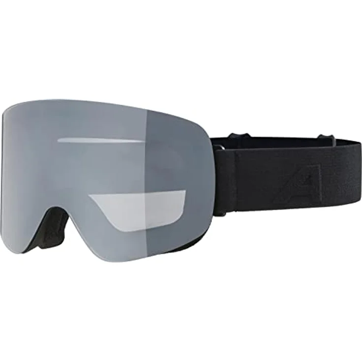 ALPINA PENKEN OTG Skibrille, Verspiegelte & Polarisierte mit 100% UV-Schutz, black matt, One Size, großes Sichtfeld, innovative Fogstop-Beschichtung – Bild 1