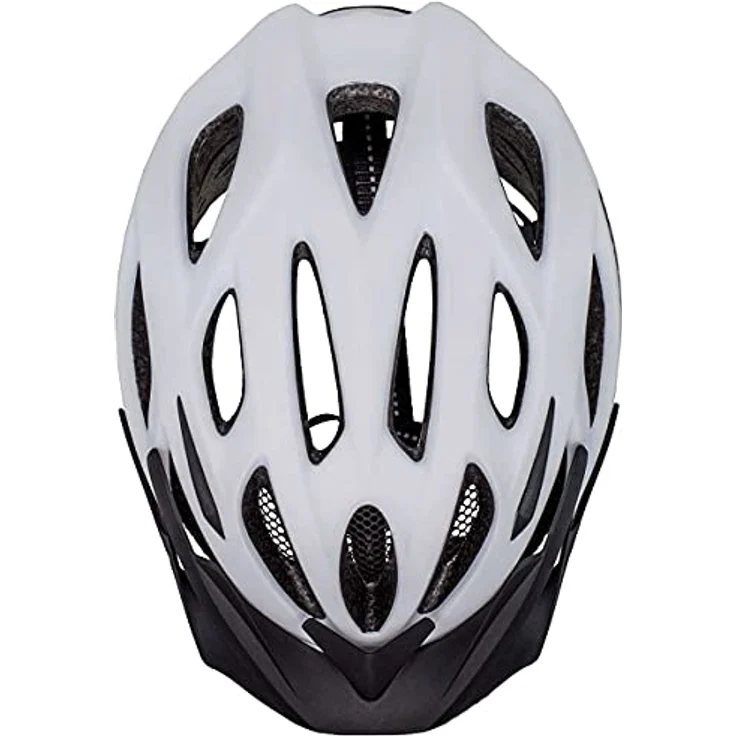 Airtracks Savage KJ-201 Fahrradhelm, In-Mould Konstruktion, 20 Belüftungsöffnungen, Größe L/XL (58cm-63cm), weiß, Unisex – Bild 2
