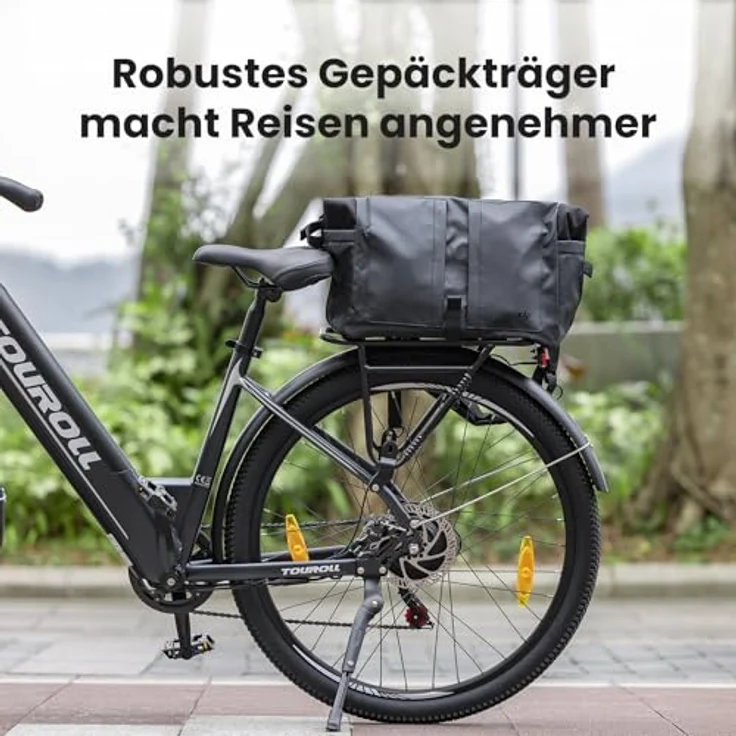 Touroll J1 ST E-Bike, 250 W Motor, 561,6 Wh Akku, Reichweite bis 100 km, 27,5", Shimano 7-Gang, 80 mm Lockout-Federung, StVZO – Bild 8