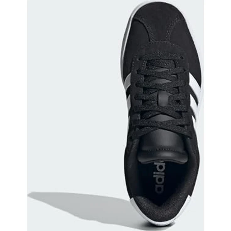 adidas VL Court Bold J IH4777, Kinderschuhe im Skate-Stil aus Leder, schwarz/weiß – Bild 3