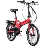 ZÜNDAPP Z101 20 Zoll E Bike Faltrad Damen Herren Elektrofahrrad klappbar, 6 Gänge, LED Licht, schwarz