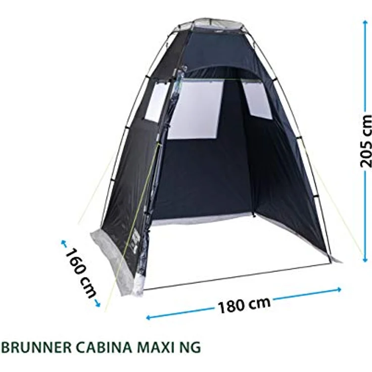 Brunner Kuppelzelt, praktisches Kabinenzelt für 1 Person, 4 kg, mit integrierter Belüftung und Reißverschlusstür – Bild 2