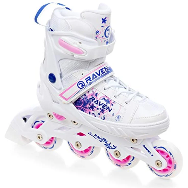 RAVEN 3in1 Inline Skates Triskates Rollschuhe für Mädchen, verstellbar 28-32 (18,5cm-21cm), mit Double-Vent-System und DSAS – Bild 2