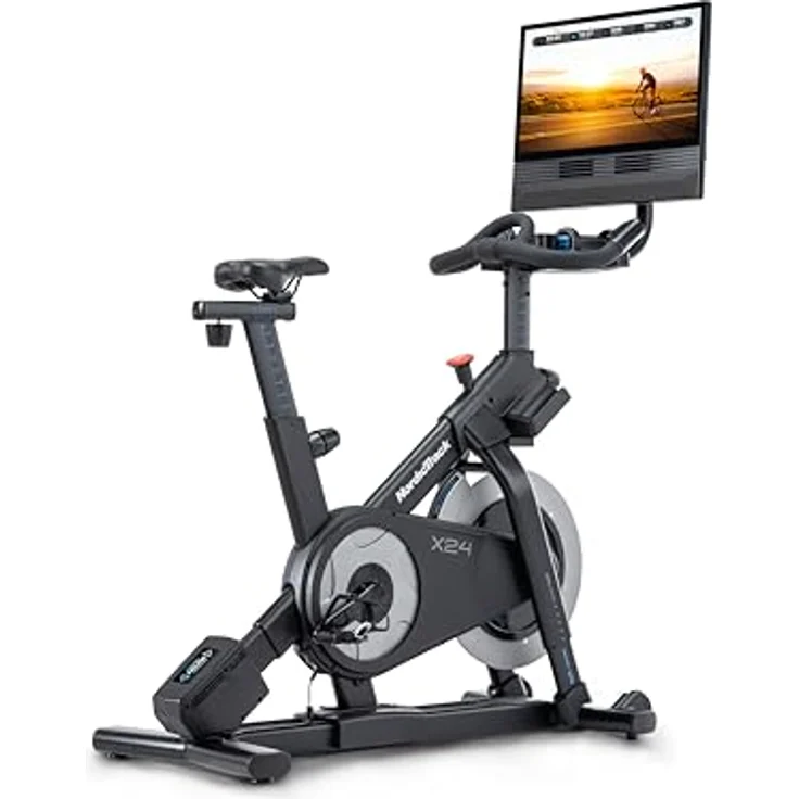 NordicTrack X24 Heimtrainer, Schwarz mit schwenkbarem 24" Touchscreen und iFIT-Unterstützung – Bild 1