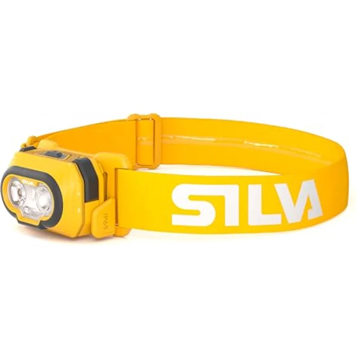 Silva Discover Stirnlampe, batteriebetrieben, 500 Lumen, 3 Helligkeitsstufen, Wasser- und staubdicht, Weiß, Orange & Rot LED, ideal zum Joggen – Bild 1