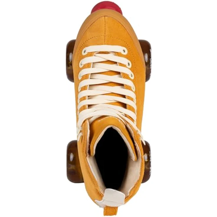 Powerslide CHAYA Maple Syrup, Unisex Rollschuhe mit 59-mm-Polyurethan-Rollen, Gelb-Braun – Bild 4