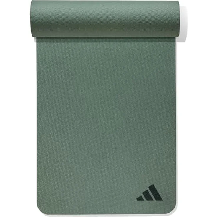 Adidas Yogamatte 4mm - Yogamatte aus 50% Recycling-Material frei von PVC - Rutschfeste und Strukturierte Oberfläche (176 x 61 cm) für den perfekten Grip beim Yoga (Legend Ivy) – Bild 2