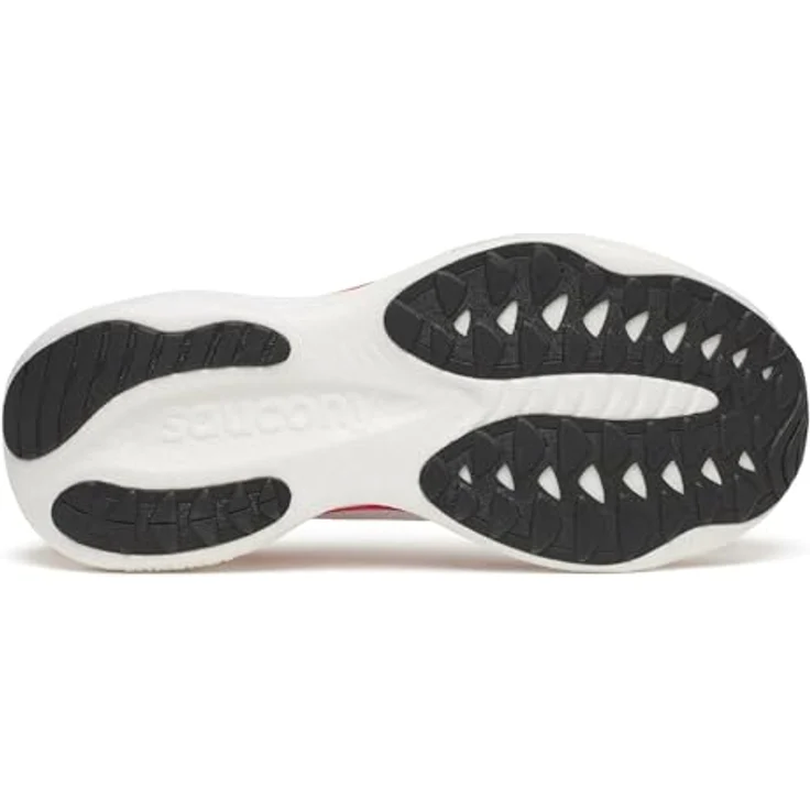 Saucony RIDE 19 Herren Laufschuhe, WHITE/CRIMSON, für Normalpronierer, atmungsaktives Mesh, PWRRUN+ Zwischensohle, 8 mm Sprengung – Bild 6