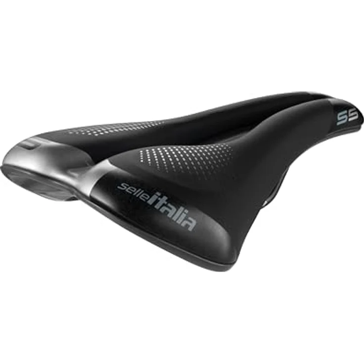 Selle Italia S5 Superflow, Unisex Fahrradsattel in Schwarz, 282 x 136 mm, Sportouring, 325g – Bild 1