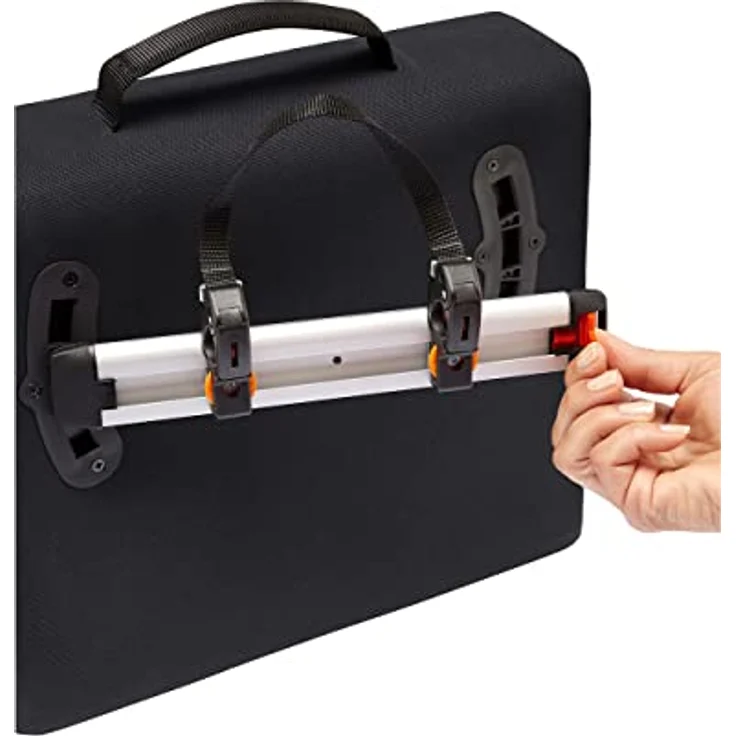 Vaude Velotasche Bayreuth M, 12 l Gepäckträgertasche aus 100% recyceltem Polyester, wasserdicht, mit Laptop-Fach – Bild 7
